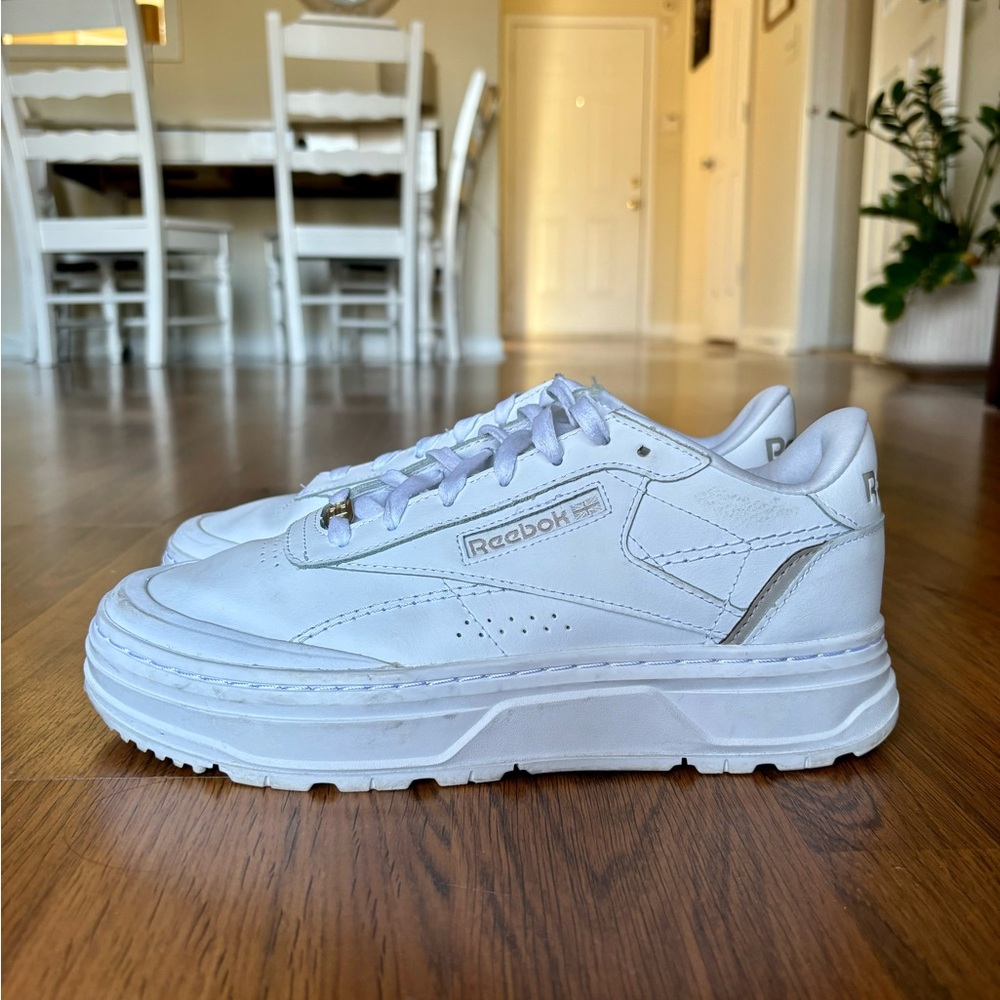 Reebok Club C Double Geo Radicalm Sneakers in White - Picture 3 of 13